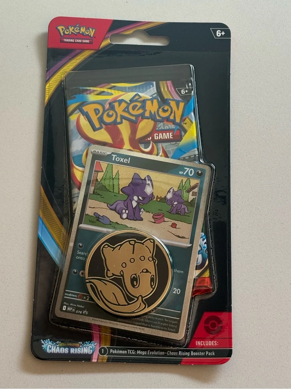 Pokemon TGG: Mega Evolution Chaos Rising Booster Size OS